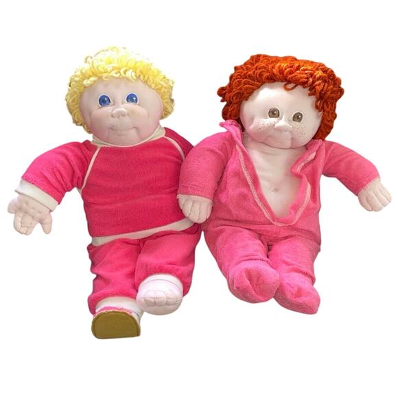 VTG Handmade Soft Sculpture Cabbage Patch Little People STYLE Fabric Doll Baby - Picture 1 of 15